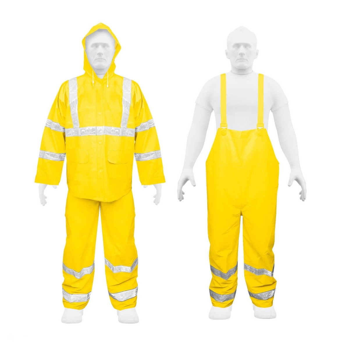 CONJUNTO IMPERMEABLE CAPA DOBLE M CON REFLEJANTE AMARILLO TRUPER - SUPERMIX