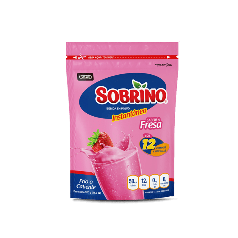 CORTES SOBRINO POUCH FRESA 320 GR - SUPERMIX