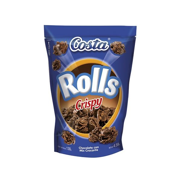 COSTA CHOCOLATE ROLLS CRISPY 130 GR - SUPERMIX