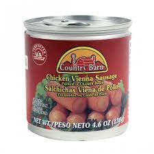 COUNTRY BARN CHICKEN VIENNA SAUSAGE SABOR CASERO SPICY 5 OZ - SUPERMIX
