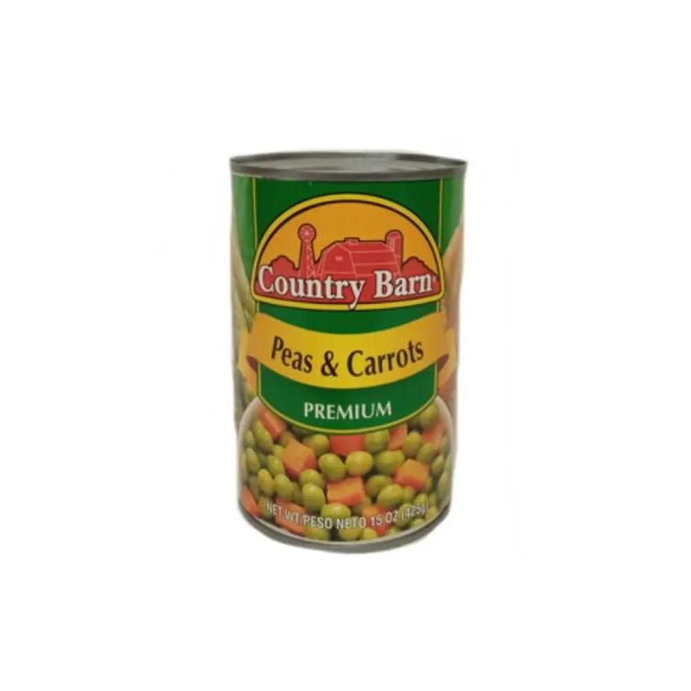 COUNTRY BARN PEAS & CARROTS 15 OZ - SUPERMIX