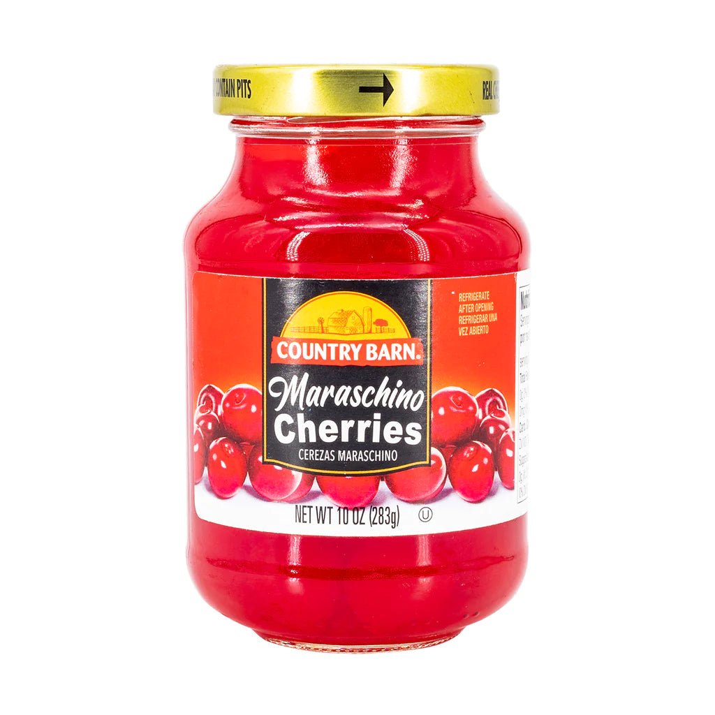 COUNTRY BARN RED MARASCHINO CHERRIES PLAIN 1 GL - SUPERMIX