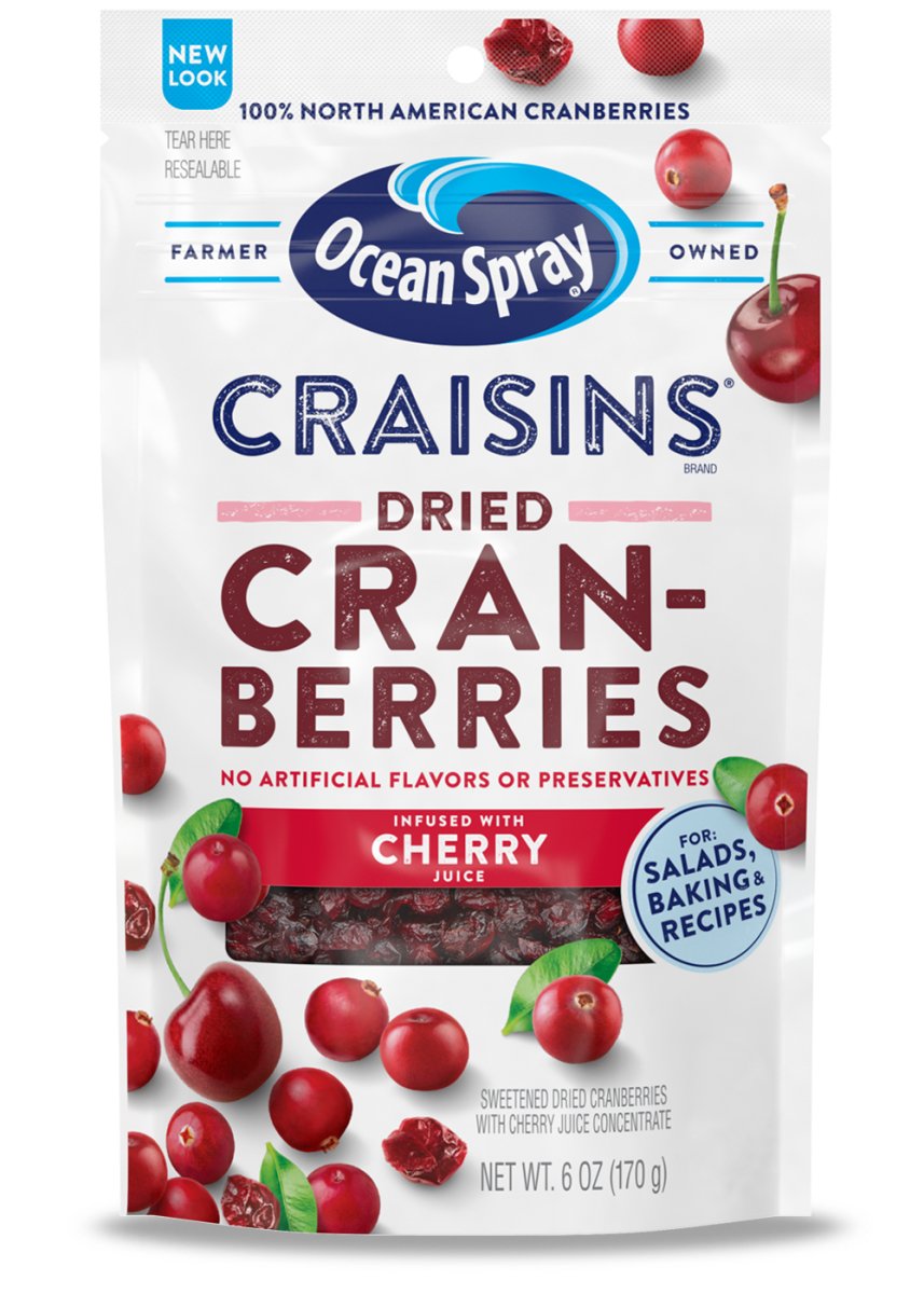 CRAISINS DRIED CRANBERRIES CHERRY 6 OZ - SUPERMIX