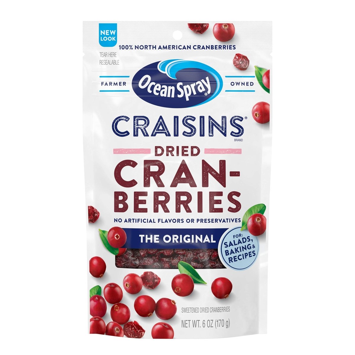 CRAISINS DRIED CRANBERRIES ORIGINAL 6 OZ - SUPERMIX