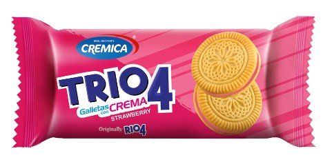 CREMICA TRIO VAINILLA RELL FRESA 28 GR - SUPERMIX