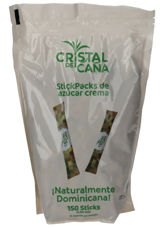 CRISTAL DE CAÑA STICKPACKS AZUCAR CREMA 1.65 LB - SUPERMIX