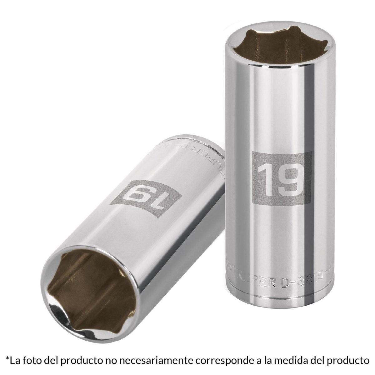 CUBO MECANICO 15MM ENTRADA 3/8HEXAGONAL LARGO TRUPER.. - SUPERMIX