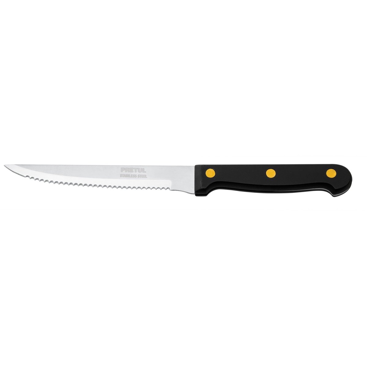 CUCHILLO 5'' DE SIERRA MANGO DE PLASTICO PRETUL - SUPERMIX