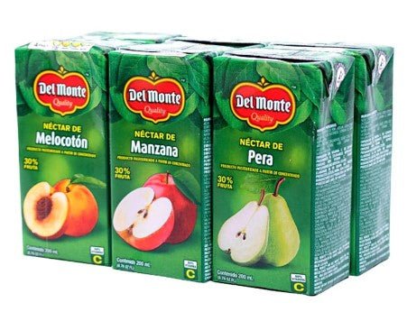 DEL MONTE SIX PACK NECTAR SURTIDO 200 ML - SUPERMIX