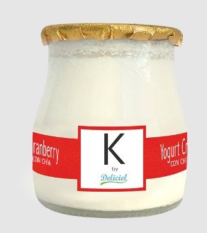 DELICIEL K YOGURT FRASCO CRAMBERRY CHIA 120 G - SUPERMIX