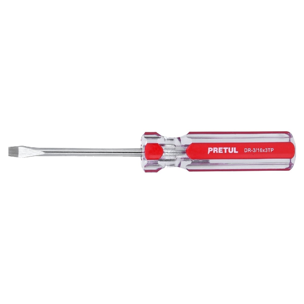 DESTORNILLADOR PLANO 1/4" X 1 1/2" MANGO PLASTICO PRETUL - SUPERMIX