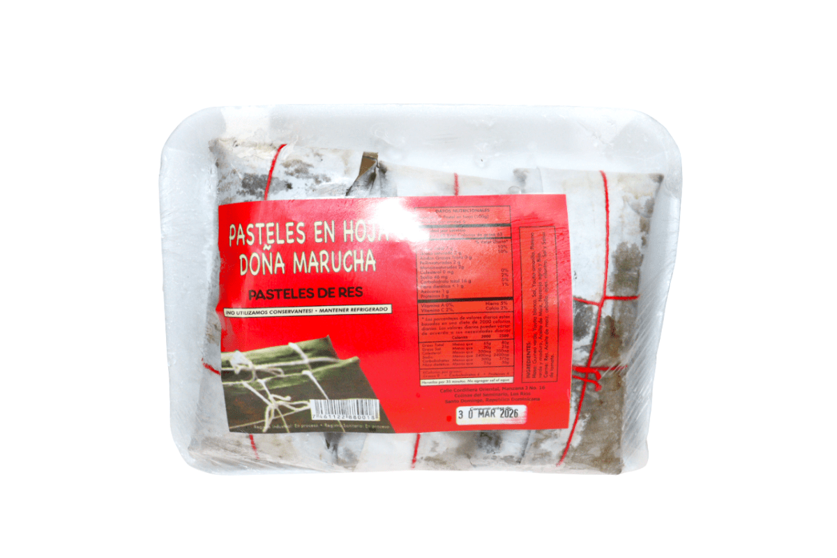 DOÑA MARUCHA PASTELES EN HOJA PLATANO RES - SUPERMIX