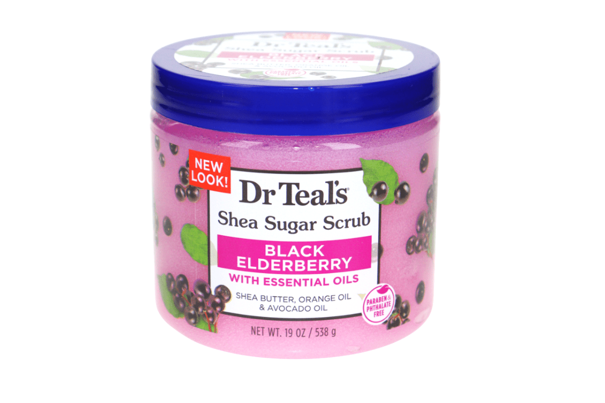 DR TEALS SHEA SUGAR SCRUB BLACK ELDERBERRY 19 ONZ - SUPERMIX