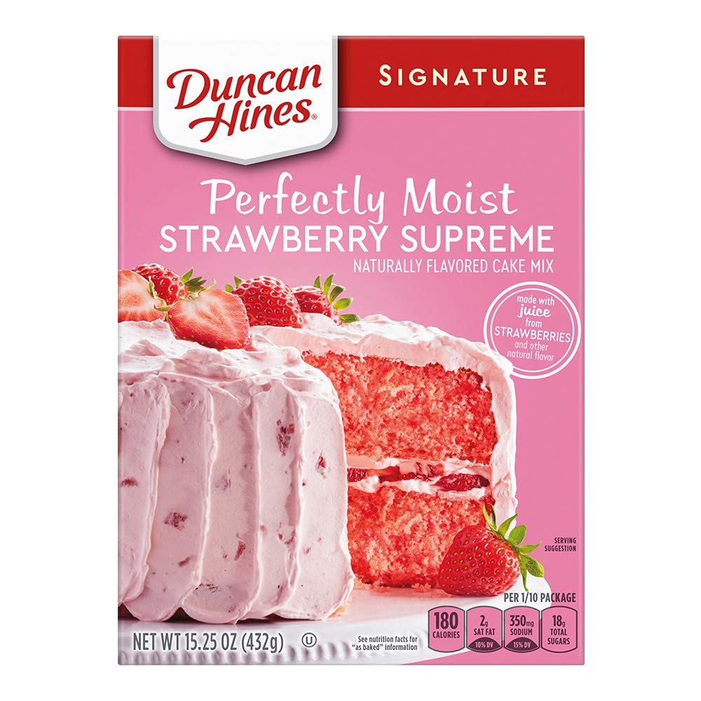 DUNCAN HINES STRAWBERRY SUPREME LYR 12/16.5 OZ - SUPERMIX