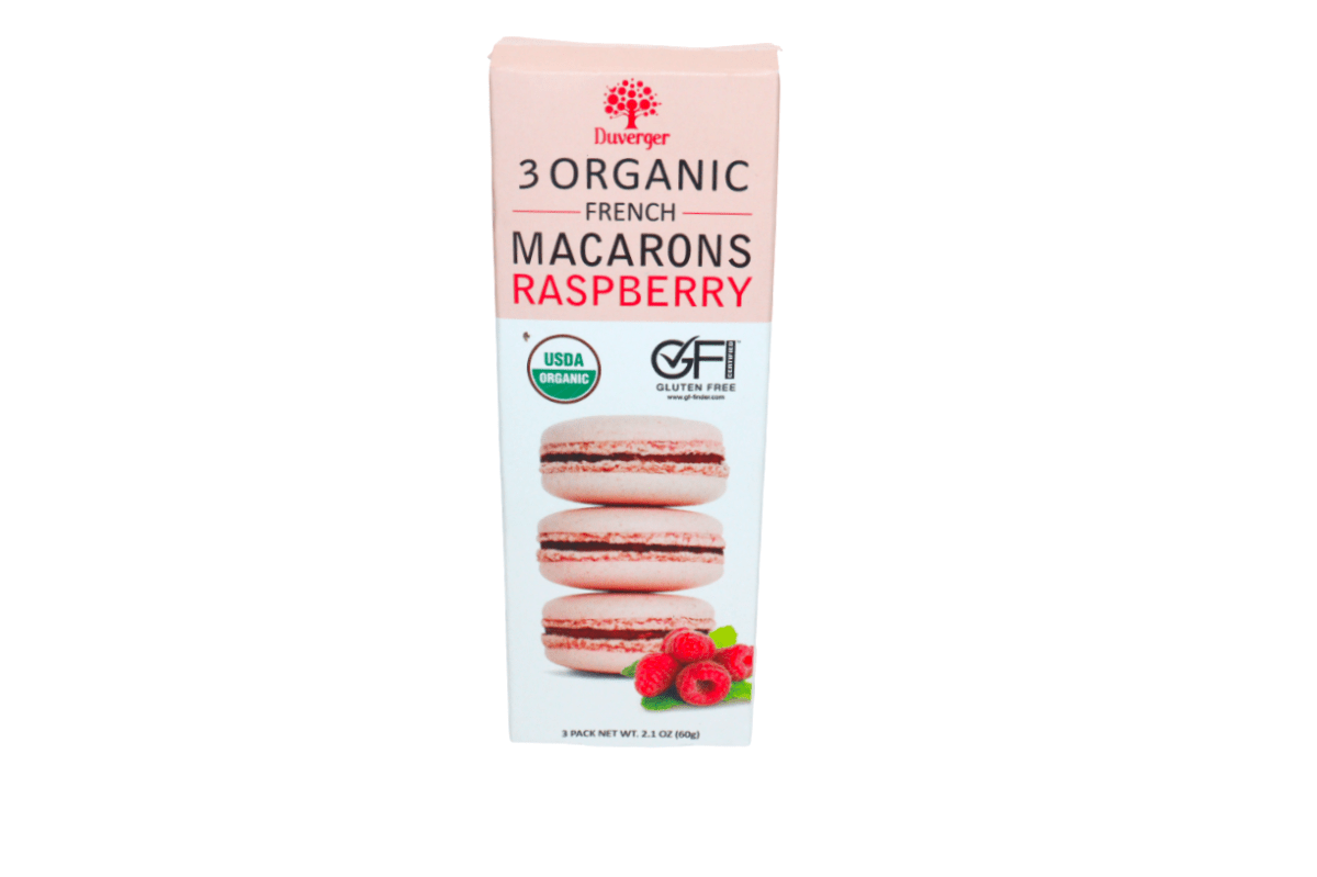 DUVERGER ORGANIC RASPBERRY FRENCH MACARON 67 OZ - SUPERMIX