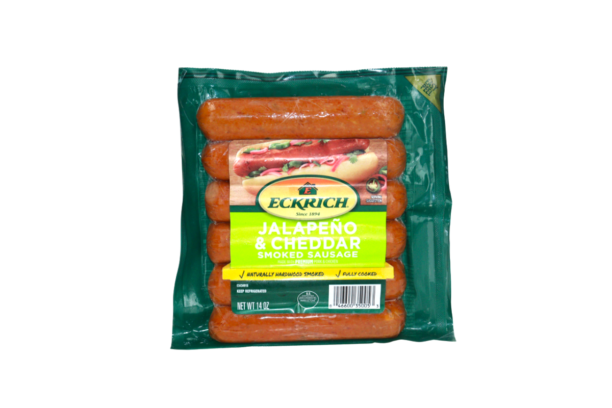 ECHRICH SALCHICHA AHUMADA DE QUESO 14 OZ - SUPERMIX