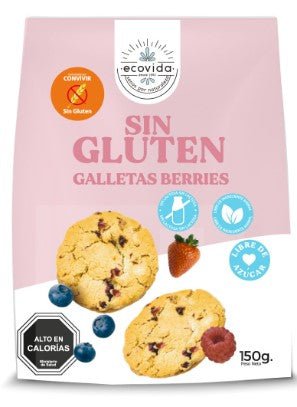 ECOVIDA GALLETA SIN GLUTEN BERRIE 150 GRS - SUPERMIX