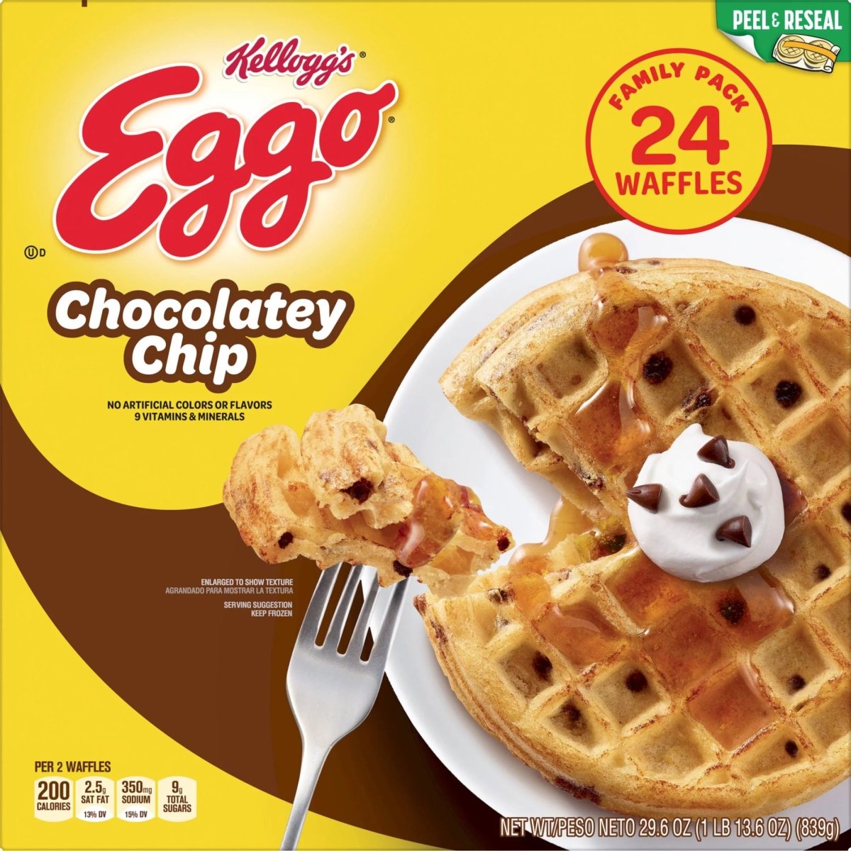 EGGO CHOC CHIP WAFFLES 29.6 OZ - SUPERMIX