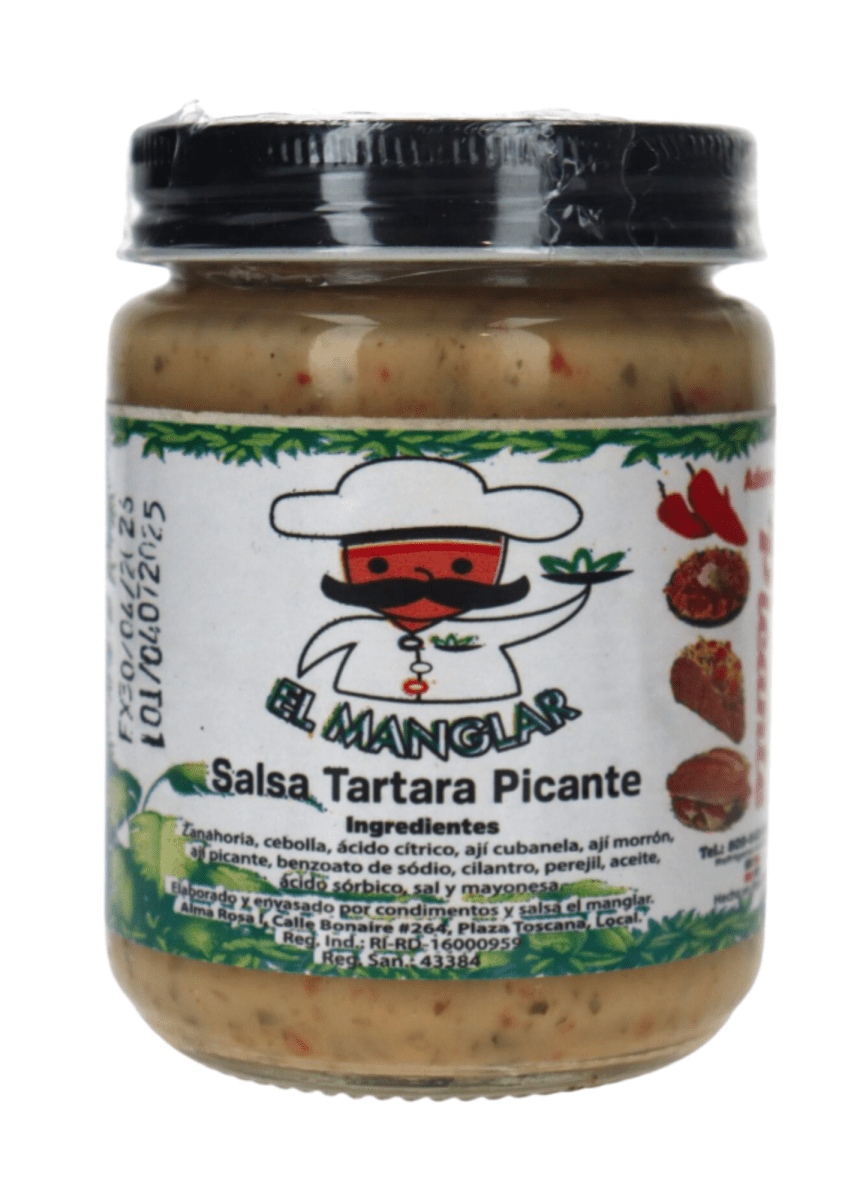 EL MANGLAR ADEREZO DE VEGETALES SALSA TARTARA PICANTE 250 GR - SUPERMIX
