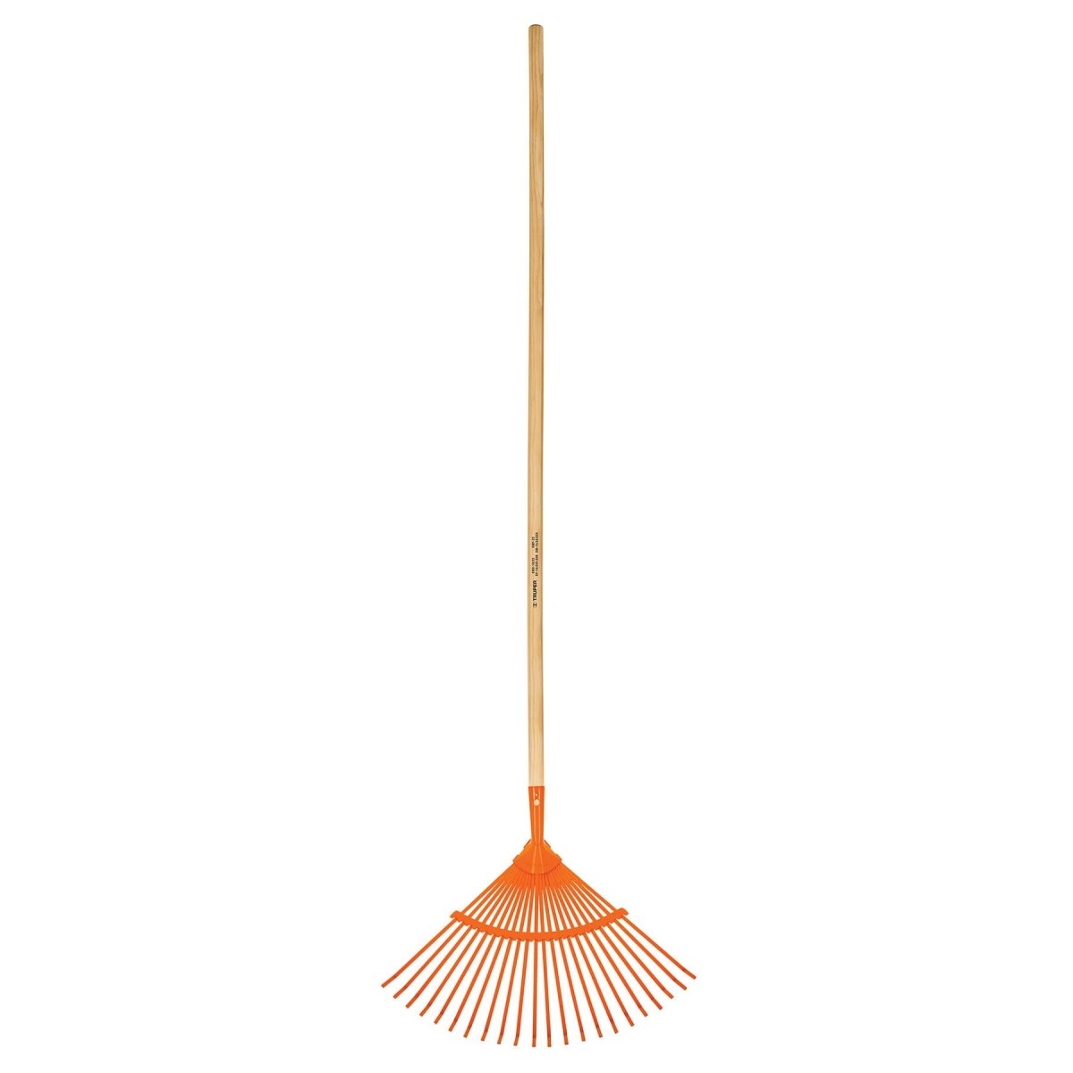 ESCOBA DE METAL CURVA REFORZADA 22 DIENTES MANGO DE MADERA 48" TRUPER - SUPERMIX