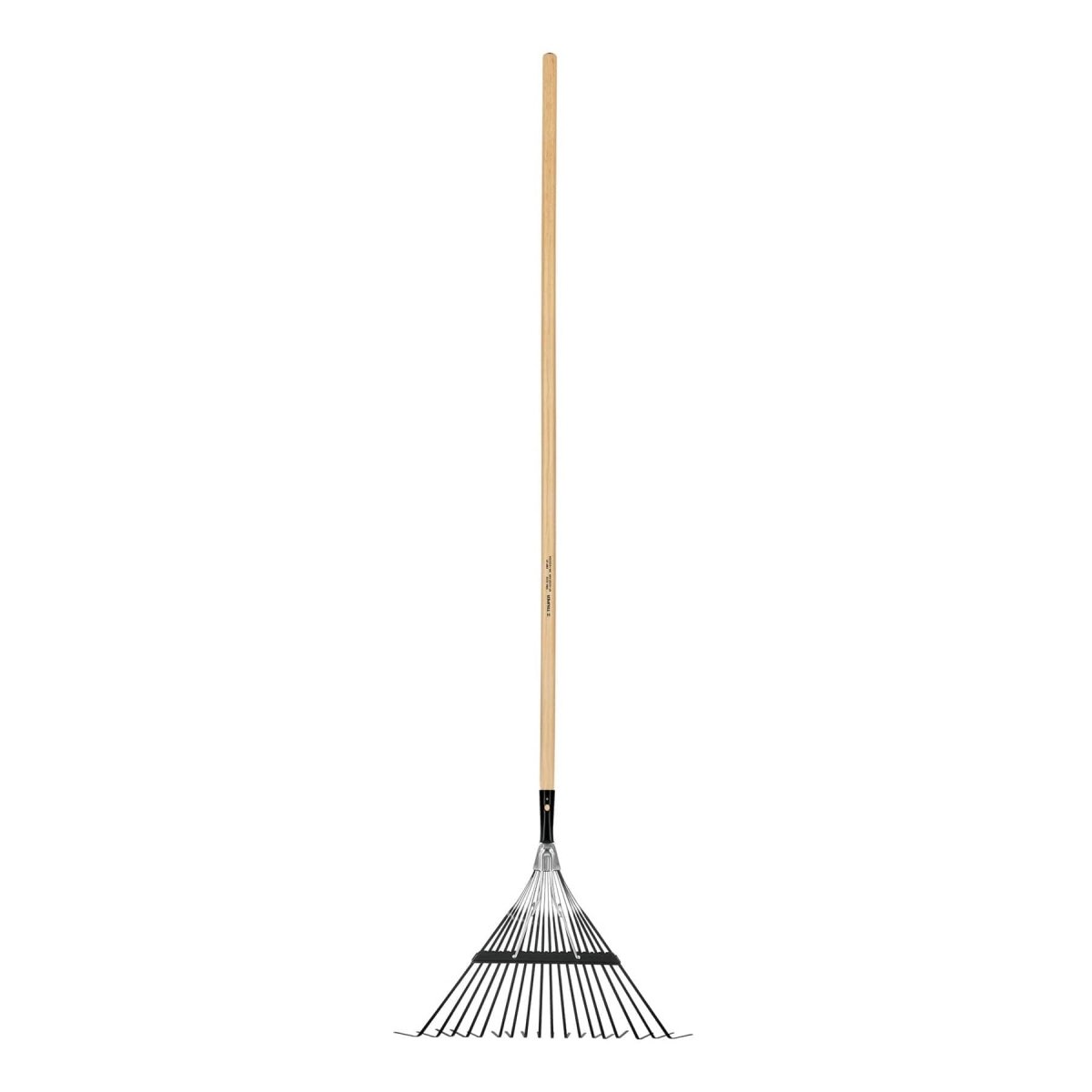 ESCOBA DE METAL RECTA 18 DIENTES MANGO DE MADERA 48" TRUPER.. - SUPERMIX