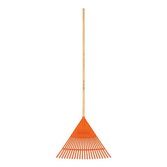 ESCOBA PLASTICA FLEXIBLE 22 DIENTES MANGO DE MADERA 48" TRUPER - SUPERMIX