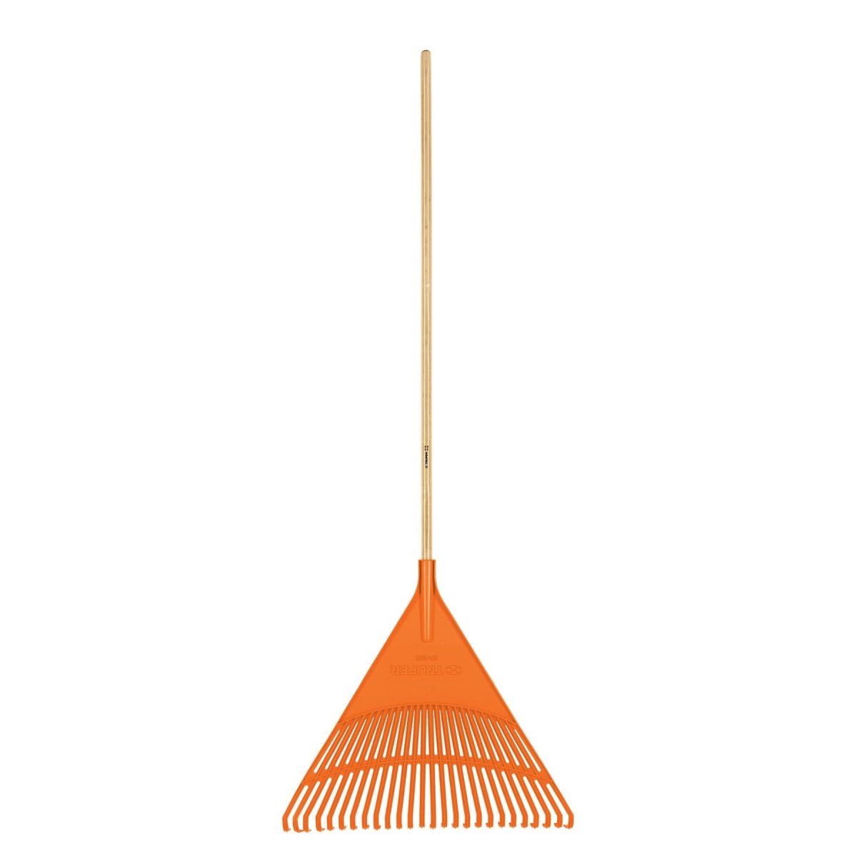ESCOBA PLASTICA RIGIDA 26 DIENTES MANGO DE MADERA 48" TRUPER - SUPERMIX