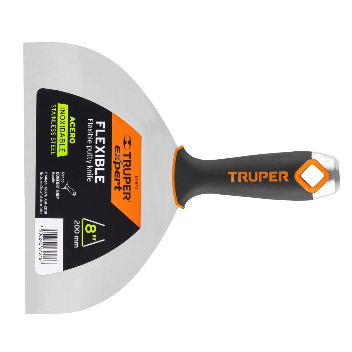 ESPATULA 3", FLEXIBLE, ACERO INOXIDABLE TRUPER - SUPERMIX