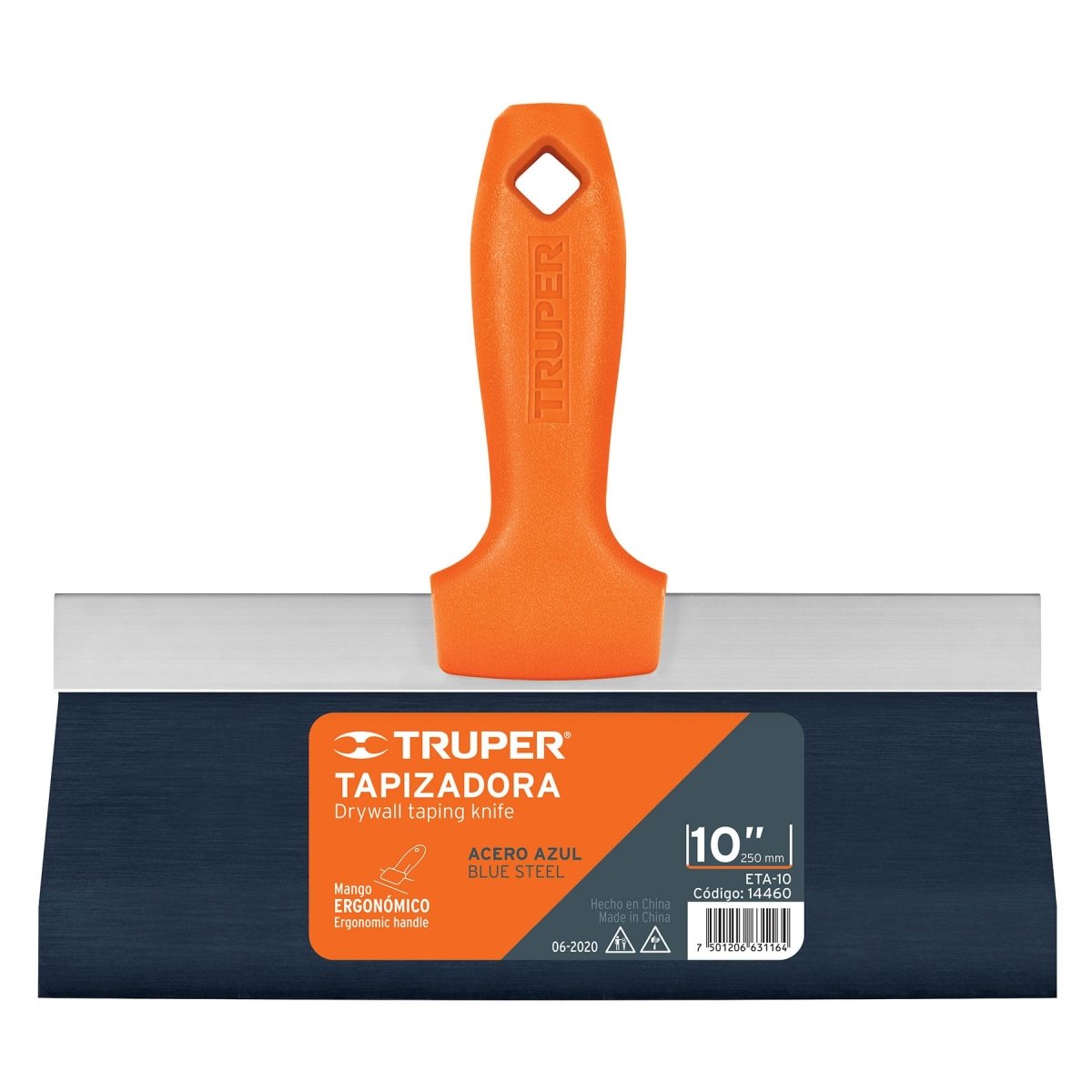 ESPATULA TAPIZADORA 10" ACERO AL MEDIO CARBONO TRUPER - SUPERMIX