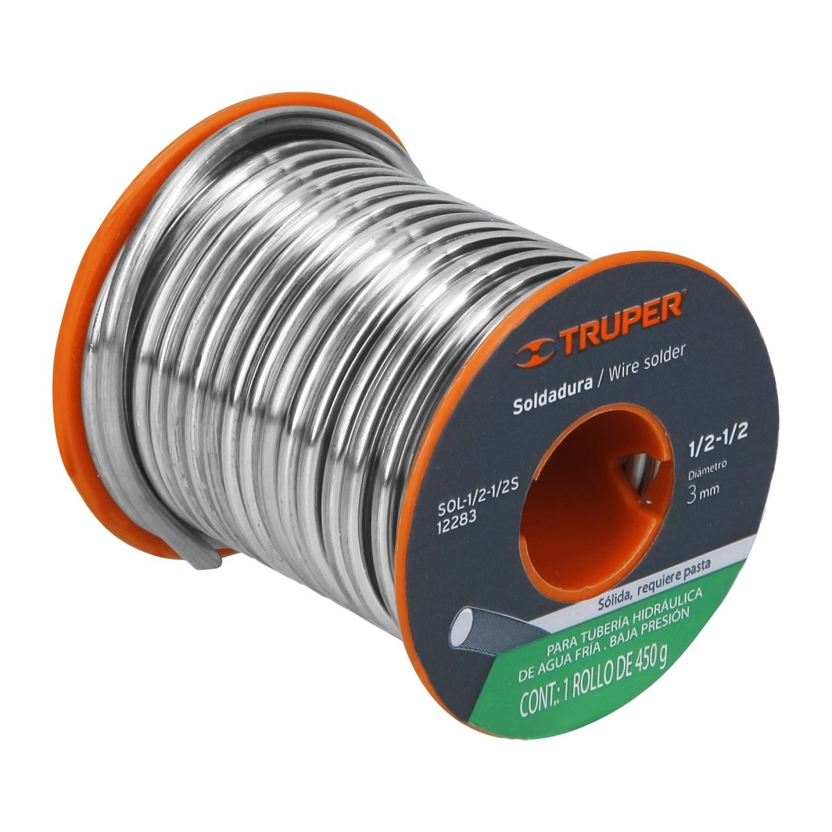 ESTAÑO SOLIDO PARA TUBERIA DE PRESION TRUPER - SUPERMIX