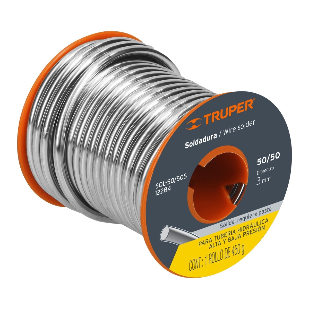 ESTAÑO SOLIDO PARA TUBERIA HIDRAULICA TRUPER - SUPERMIX