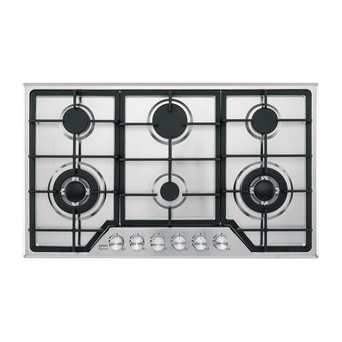 ESTUFA EMPOTRABLE 90CM 6 QUEMADORES EN ACERO INOX. - SUPERMIX