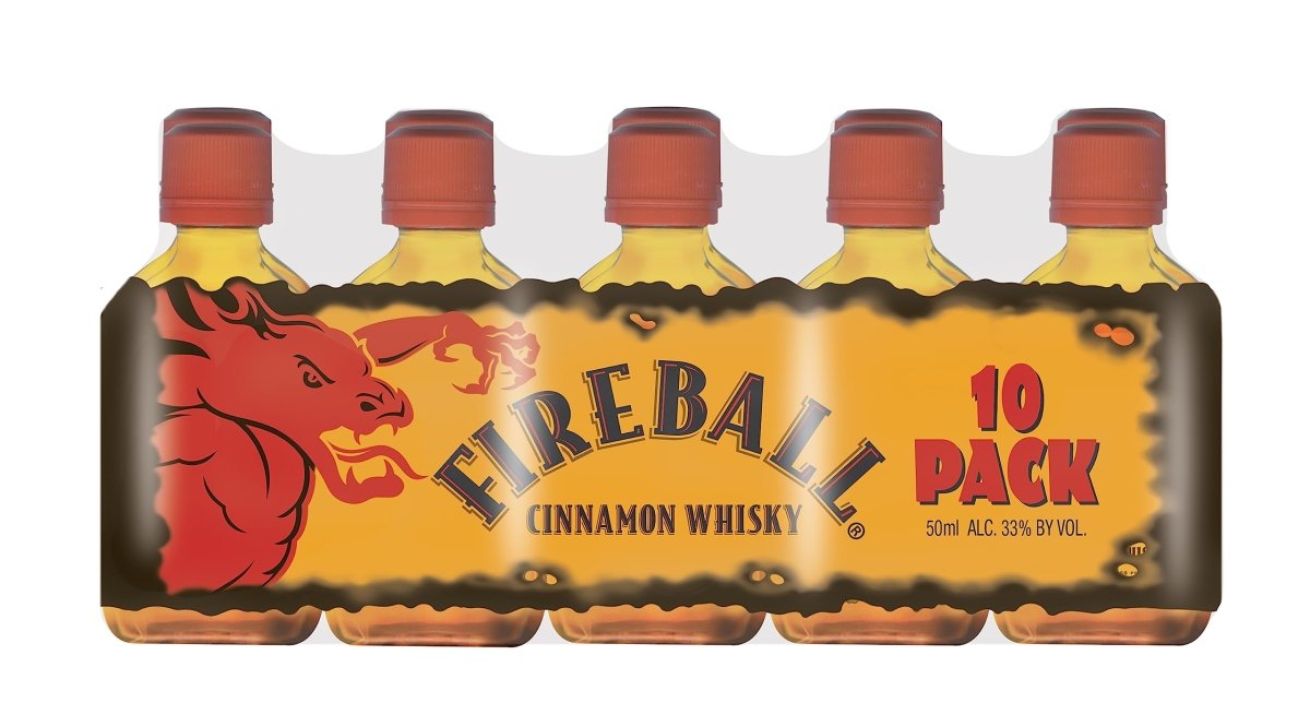 FIREBALL WHISKY 50 ML 10 UNDS - SUPERMIX
