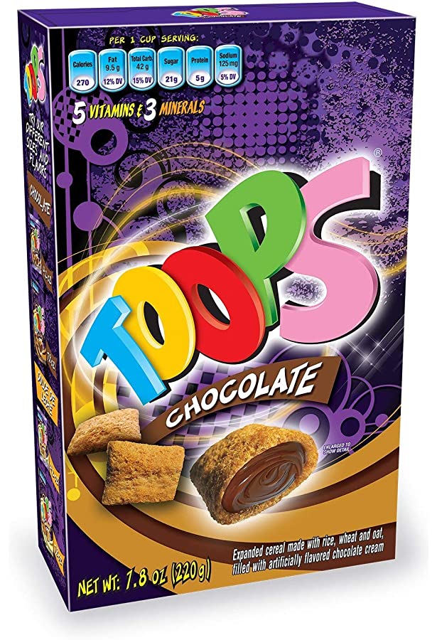 FLIPS CEREAL RELLENO DE CHOCOLATE 220 GRS - SUPERMIX