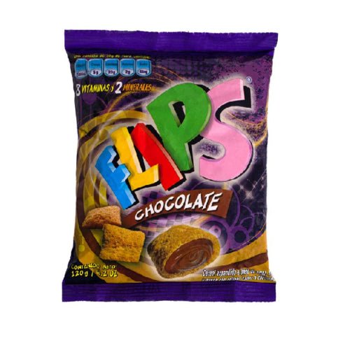 FLIPS CEREAL RELLENO DE CHOCOLATE 6/12/28 GRS - SUPERMIX