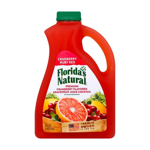 FLORIDA NATURAL CRANBERRY RUBBY RED 89 OZ - SUPERMIX