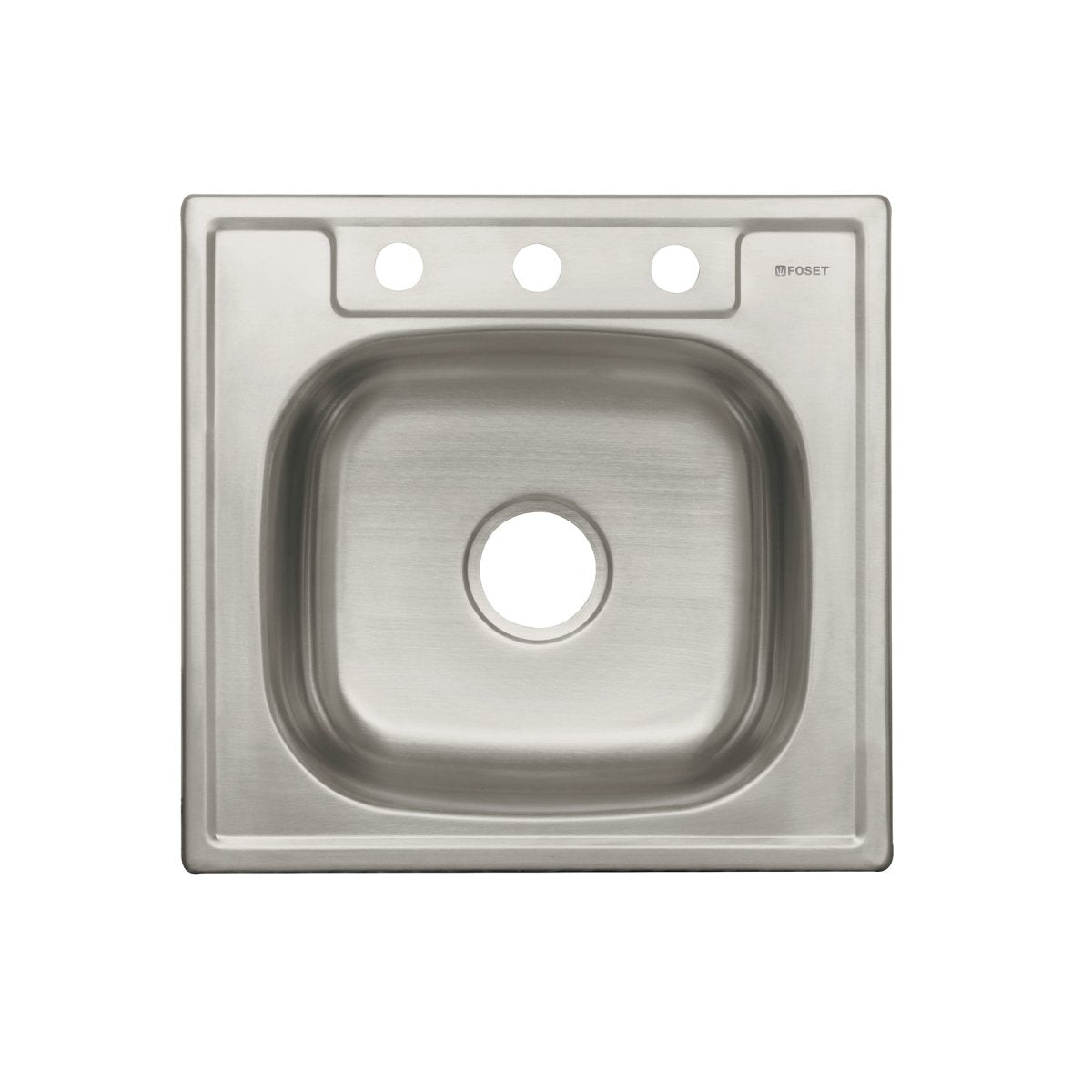 FREGADERO SENCILLO EMPOTRAR 21" X 19.5" ACERO INOXIDABLE 304 FOSET - SUPERMIX