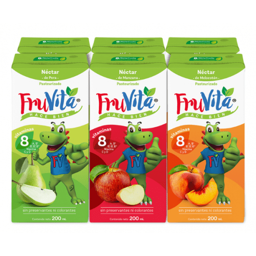 FRUVITA NECTAR KINDER SIX PACK 200 ML - SUPERMIX