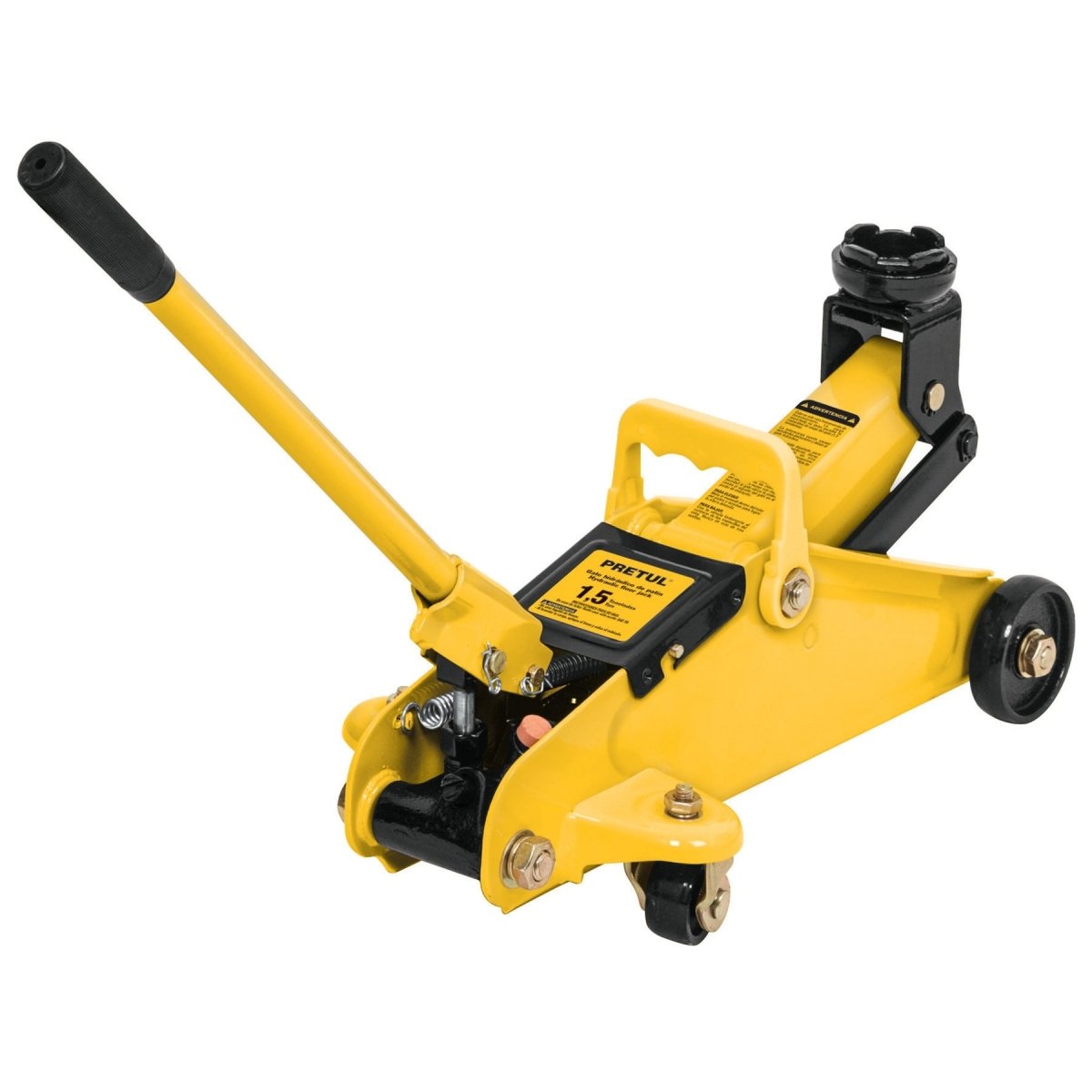 GATO HIDRAULICO 1.5TON DE PATIN 32 MOVIMIENTOS EN CAJA PRETUL - SUPERMIX