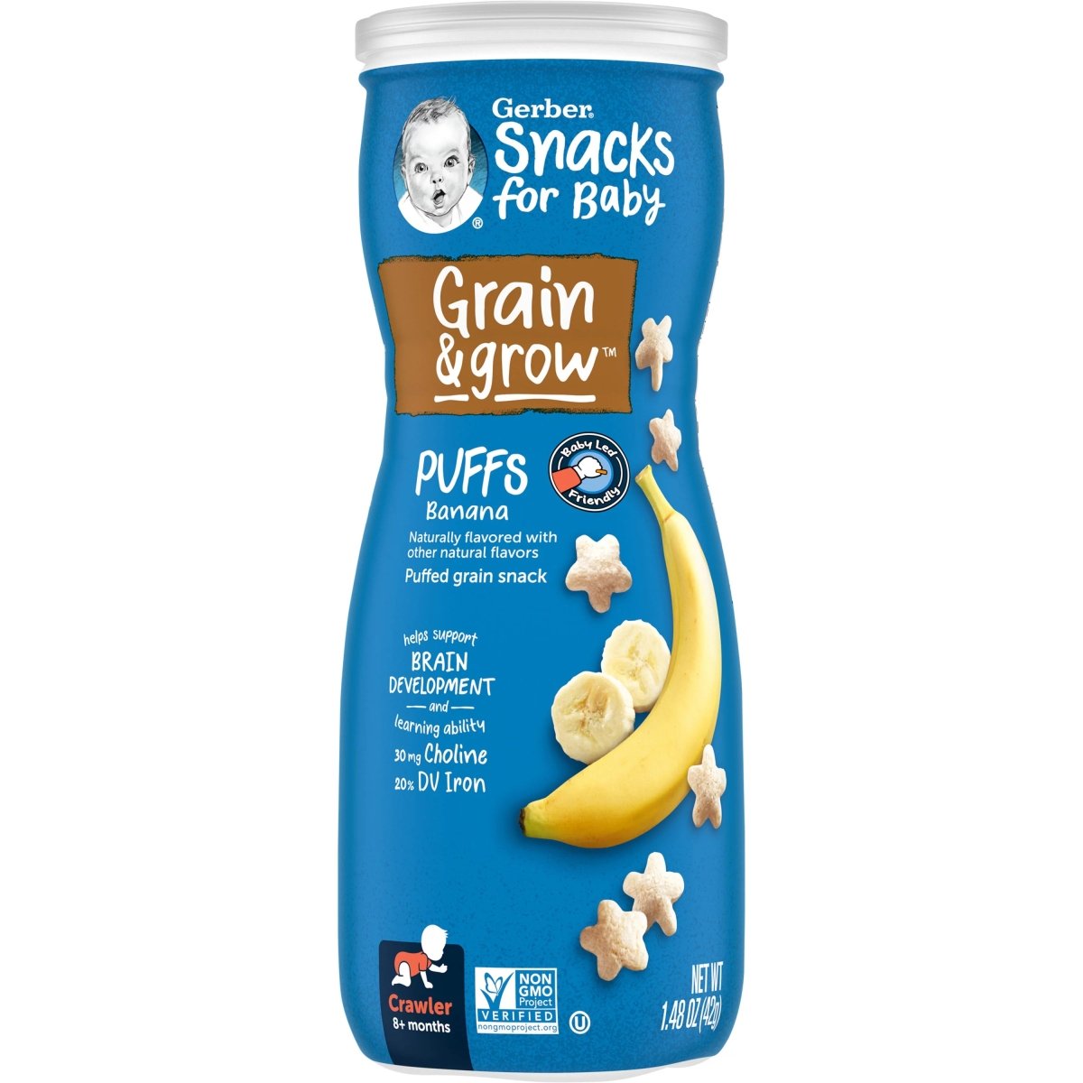 GERBER GRADS PUFFS BANANA 1.48 OZ - SUPERMIX