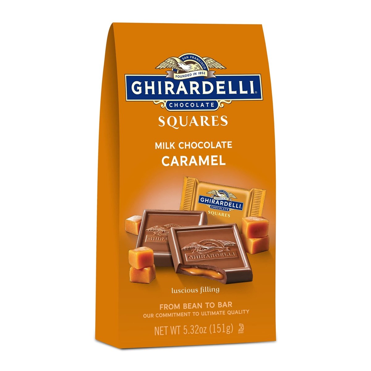GHIRADELL MILK CHOC &CARAMEL 5.32 OZ - SUPERMIX