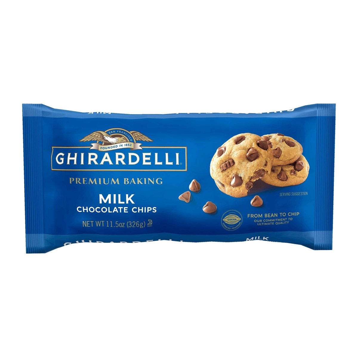 GHIRADELL MILK CHOC CHIPS 11.5 OZ - SUPERMIX
