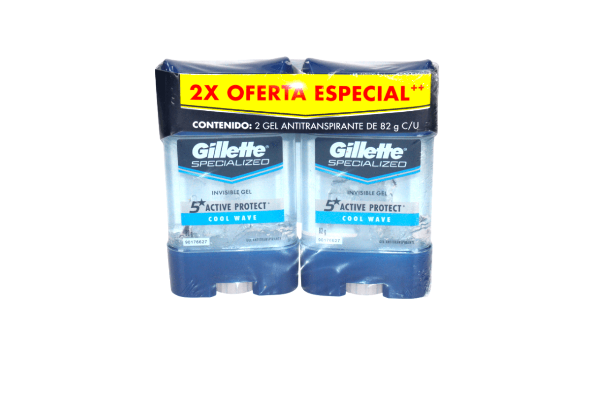GILLETTE - 2PACK CLEAR GEL COOL WAVE 82 GR - SUPERMIX