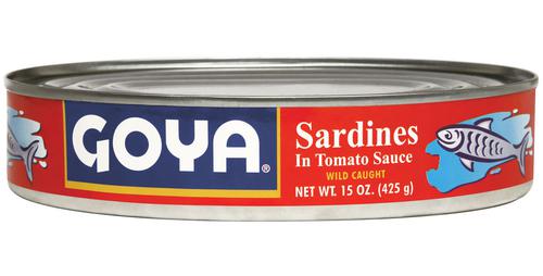GOYA SARDINAS EN TOMATE OVAL 15 OZ - SUPERMIX