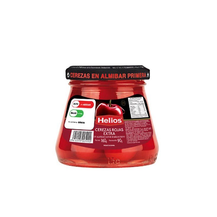 HELIOS CEREZAS ROJAS EN ALMIBAR 160 GR - SUPERMIX