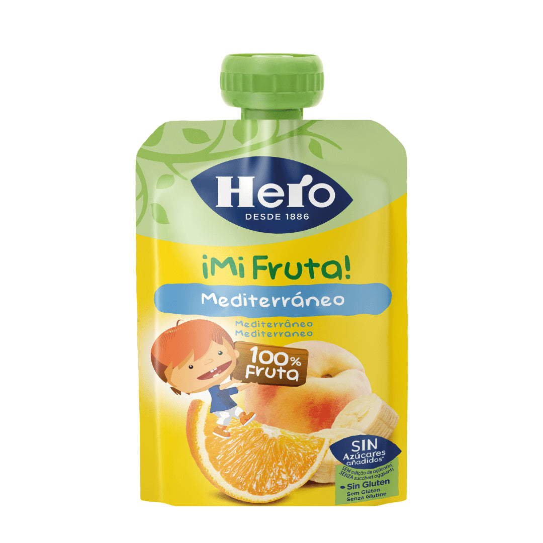 HERO COMPOTA EN BOLSITA FRUTA MEDITERRANEO 100 GR - SUPERMIX