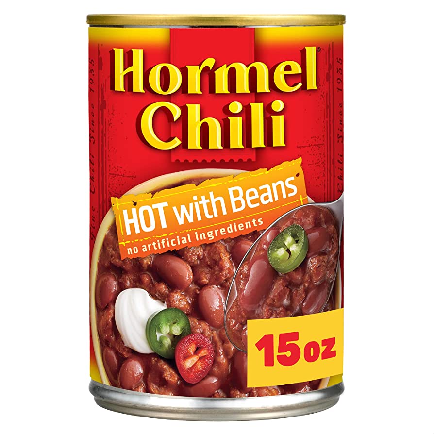 HORMEL CHILI HOT WITH BEANS 12/15 OZ - SUPERMIX