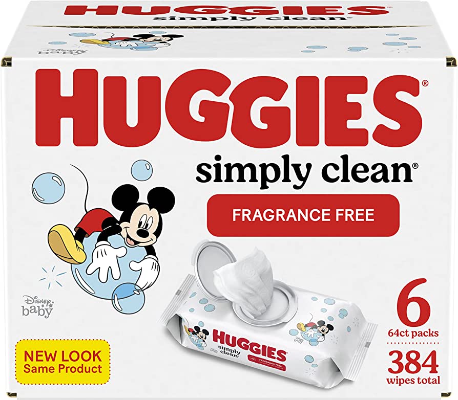 HUGGIES BABY WIPES SIMP CLEAN FF SOFTP 3X192 3PACK - SUPERMIX