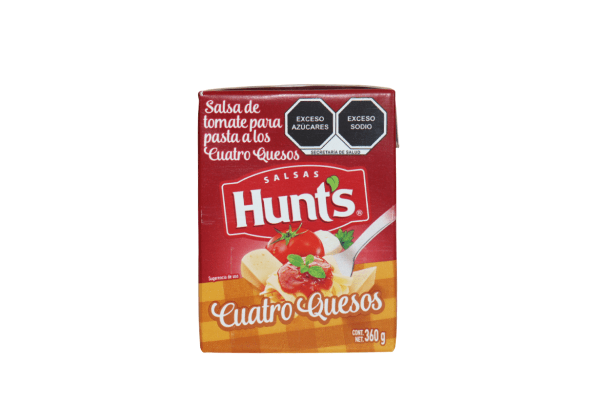 HUNTS SALSA CUATRO QUESOS 360 GR TETRA PACK - SUPERMIX