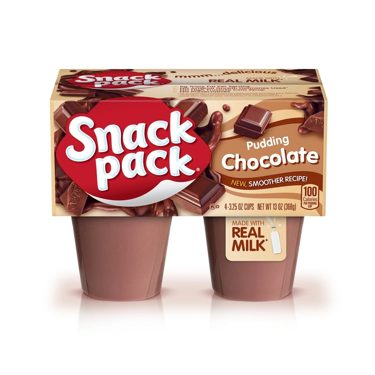 HUNTS SNACK PACK CHOCOLATE VARIADO 3.5 OZ - SUPERMIX